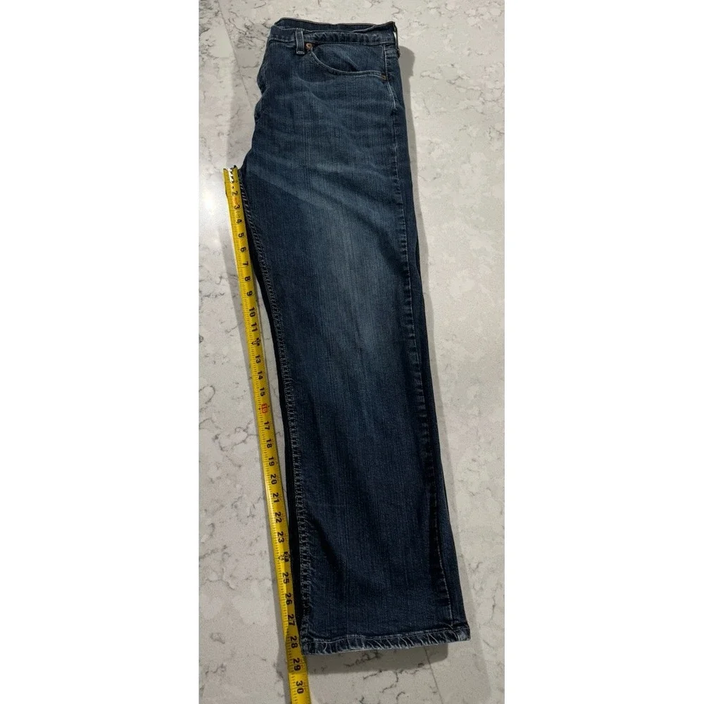 Levi's 559 Jeans Mens 38x30 Blue Dark Wash Relaxed Fit Straight Leg Cotton Denim